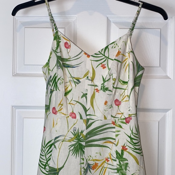 a loves a Tropical Print Off White Mini Dress - Picture 6 of 15
